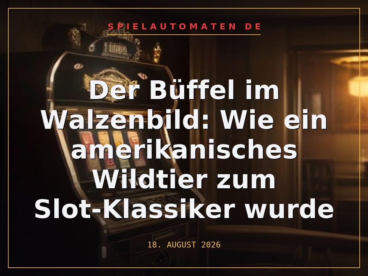 Der Büffel im Walzenbild: Wie ein amerikanisches Wildtier zum Slot-Klassiker wurde