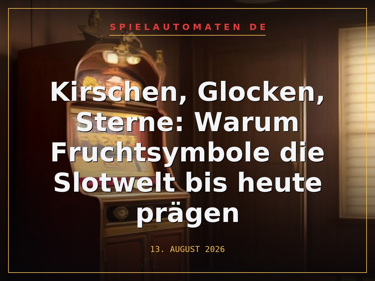 Kirschen, Glocken, Sterne: Warum Fruchtsymbole die Slotwelt bis heute prägen