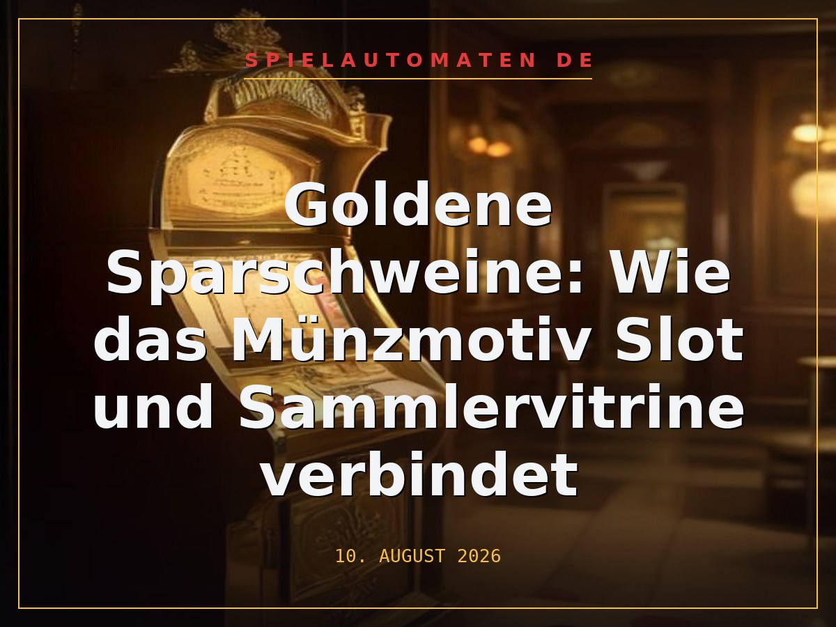 Goldene Sparschweine: Wie das Münzmotiv Slot und Sammlervitrine verbindet