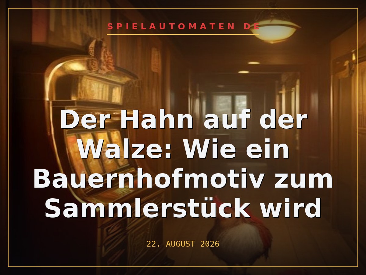 Der Hahn auf der Walze: Wie ein Bauernhofmotiv zum Sammlerstück wird