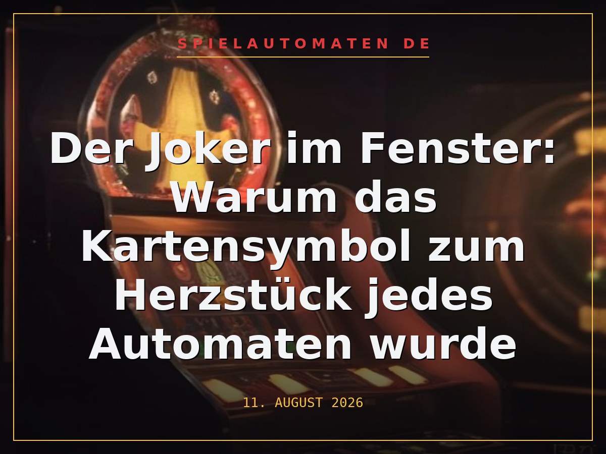 Der Joker im Fenster: Warum das Kartensymbol zum Herzstück jedes Automaten wurde