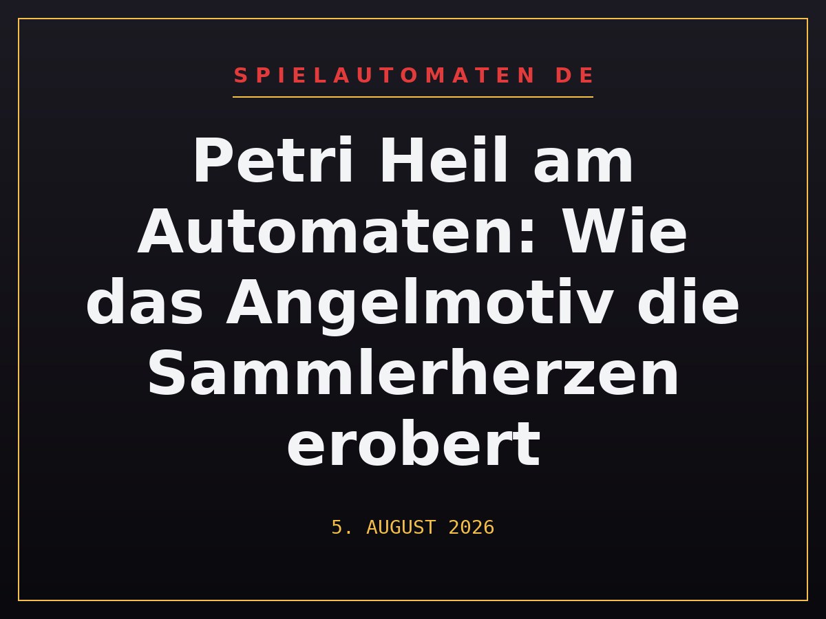 Petri Heil am Automaten: Wie das Angelmotiv die Sammlerherzen erobert