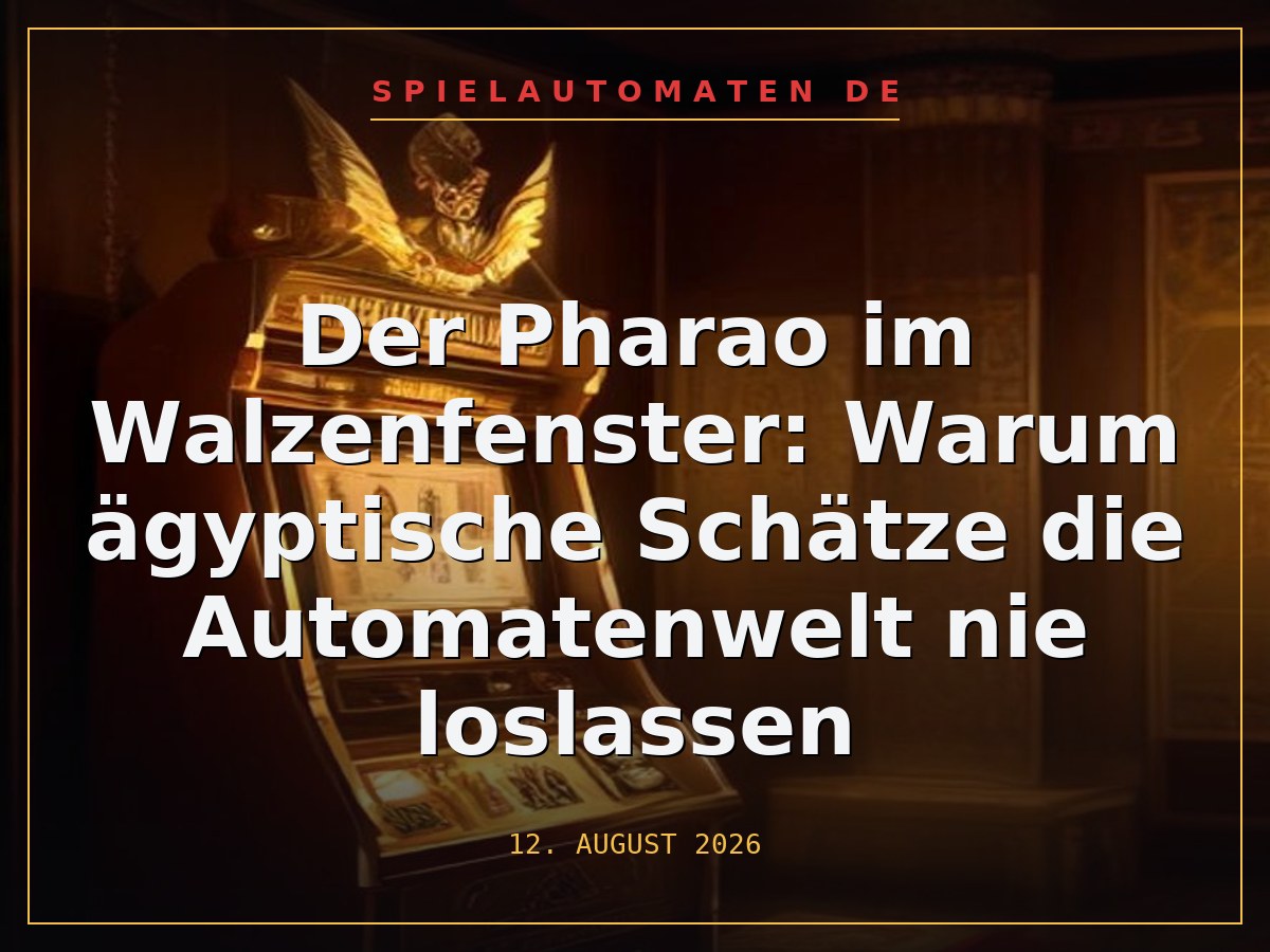 Der Pharao im Walzenfenster: Warum ägyptische Schätze die Automatenwelt nie loslassen