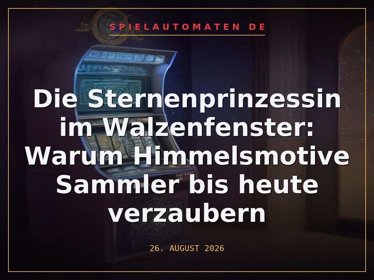 Die Sternenprinzessin im Walzenfenster: Warum Himmelsmotive Sammler bis heute verzaubern