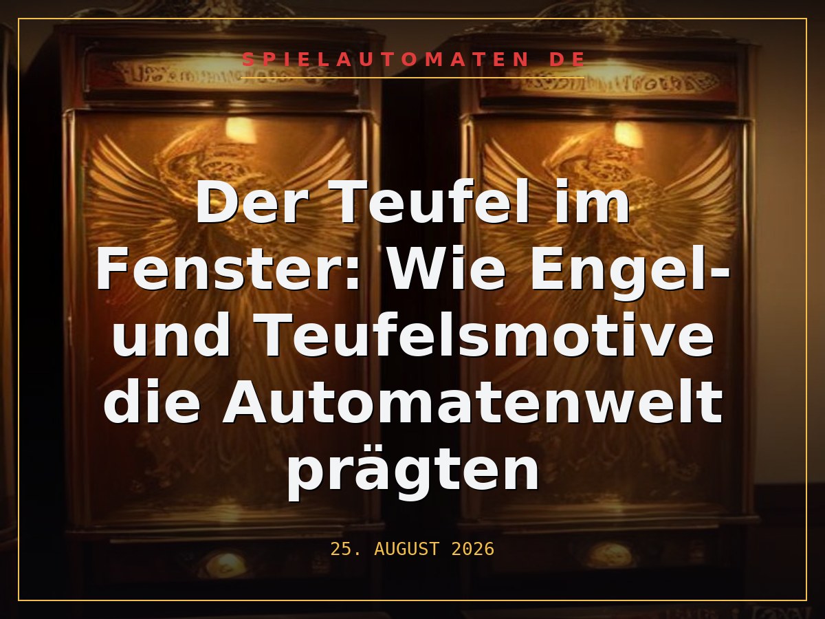 Der Teufel im Fenster: Wie Engel- und Teufelsmotive die Automatenwelt prägten