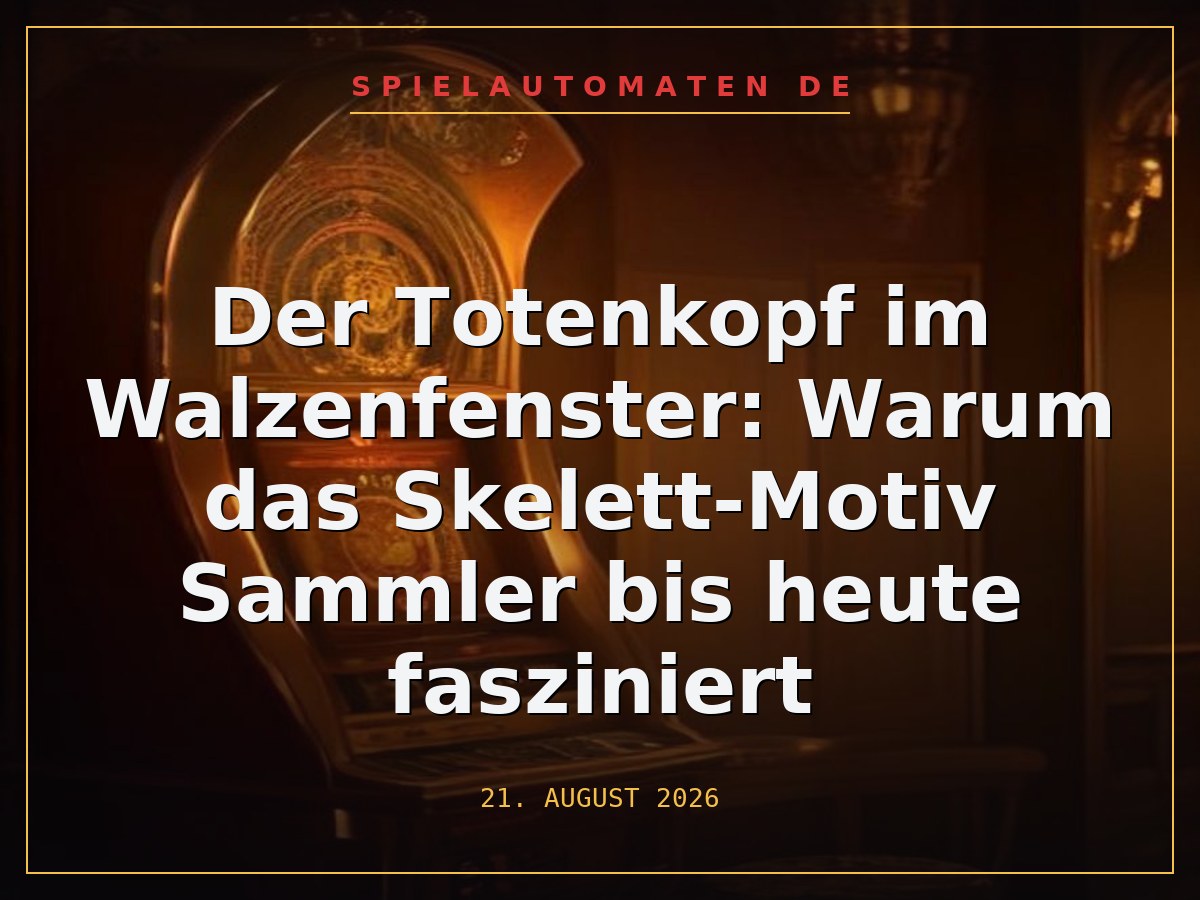 Der Totenkopf im Walzenfenster: Warum das Skelett-Motiv Sammler bis heute fasziniert
