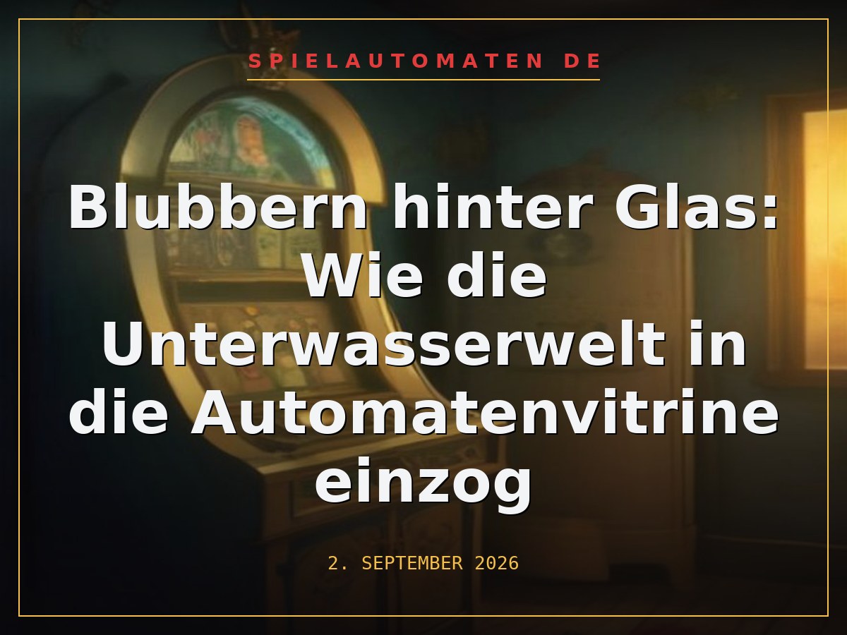 Blubbern hinter Glas: Wie die Unterwasserwelt in die Automatenvitrine einzog